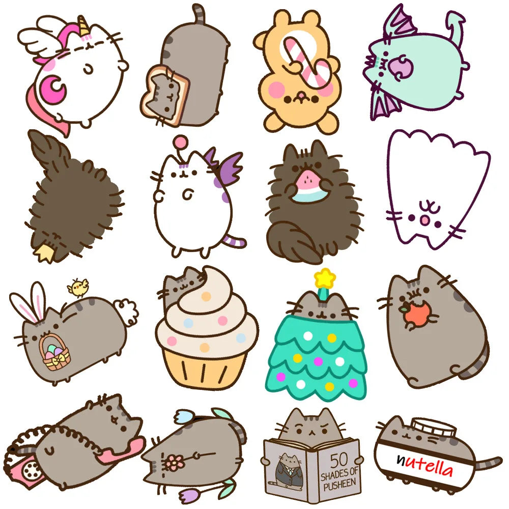 Schattige Katten Stickers Set - Decoratief & Waterdicht