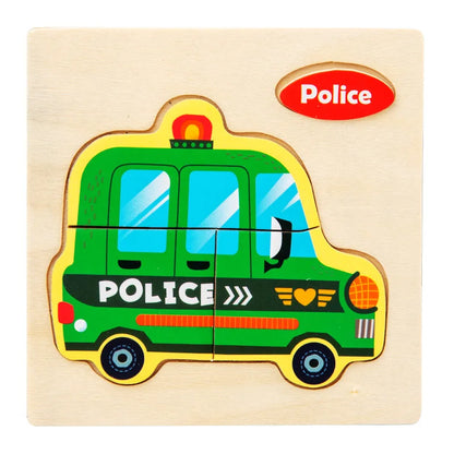 Houten 3D Puzzel Cartoon Dieren voor Kinderen | Educatief Speelgoed