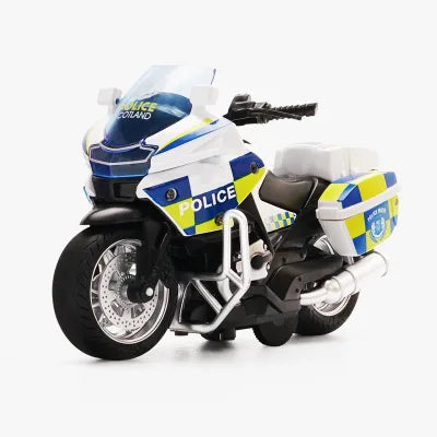 Speelgoed Politie Motor met Terugtrekmechanisme, Licht en Geluid