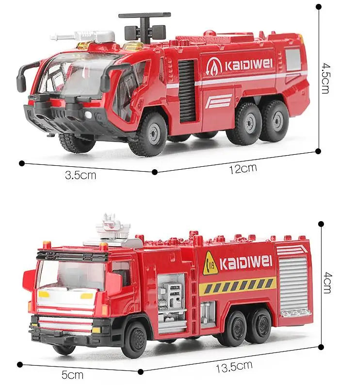 Model Brandweerauto 1:72 Diecast Metaal