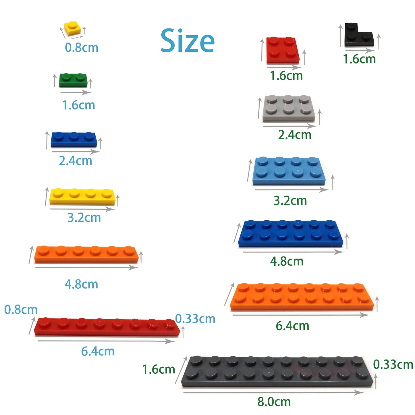100 Ronde Bouwtegel Steentjes 1x1 | Compatibel met Lego