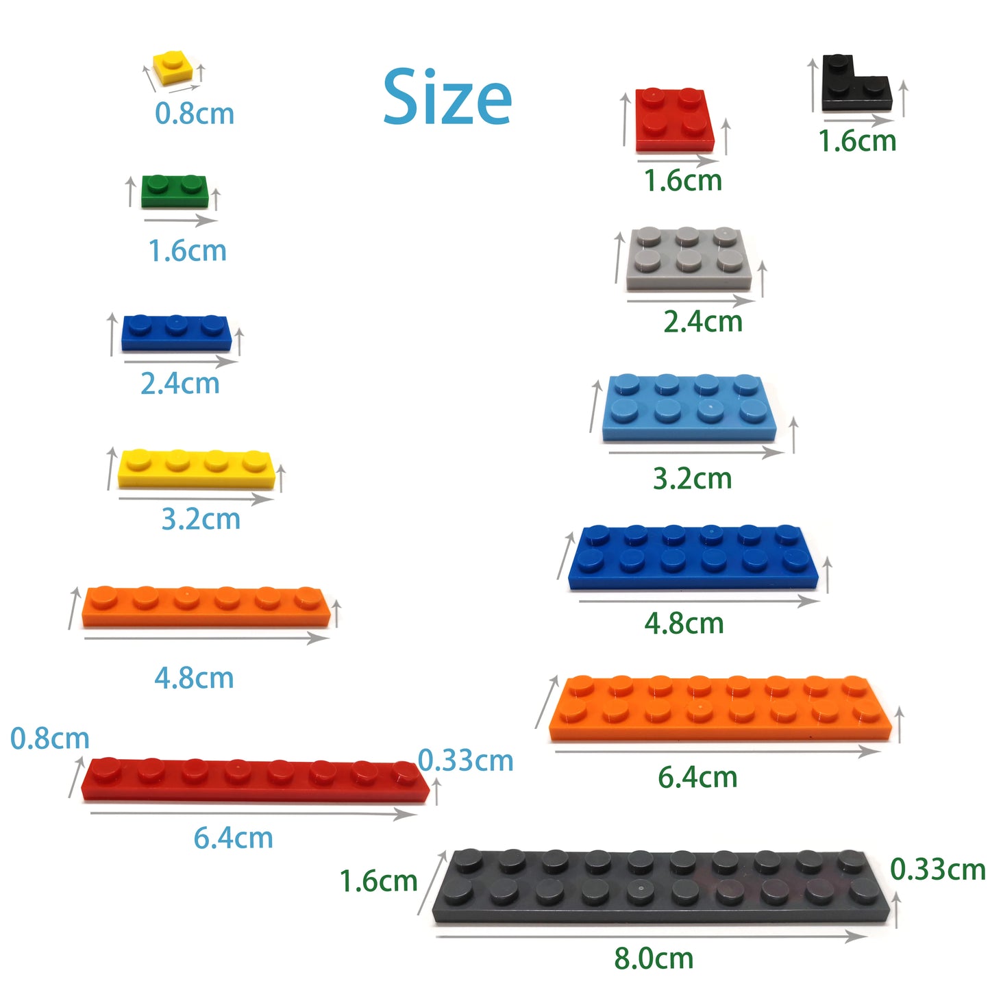 Huismerken Bouwblokjes 2x2 – 200 Stuks – Compatibel met Lego