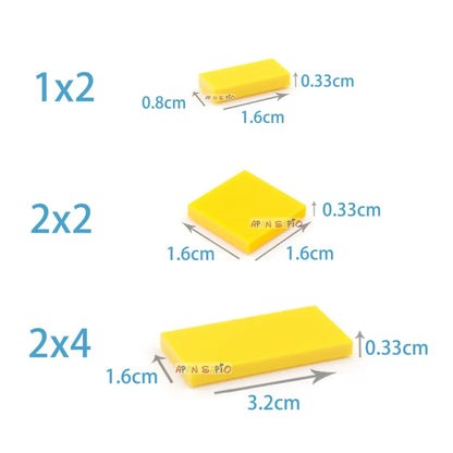 Huismerken Bouwblokjes 2x2 – 200 Stuks – Compatibel met Lego