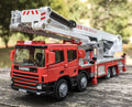 Realistische Brandweerwagen met Ladder – 1:50 Schaalmetaal