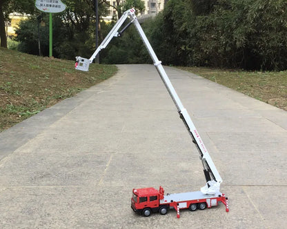 Realistische Brandweerwagen met Ladder – 1:50 Schaalmetaal