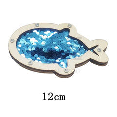 Blue sequin fish