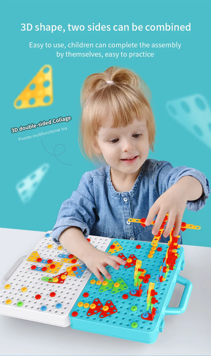 Bouwset met Boor, Moeren en Gereedschap – Educatief Speelgoed