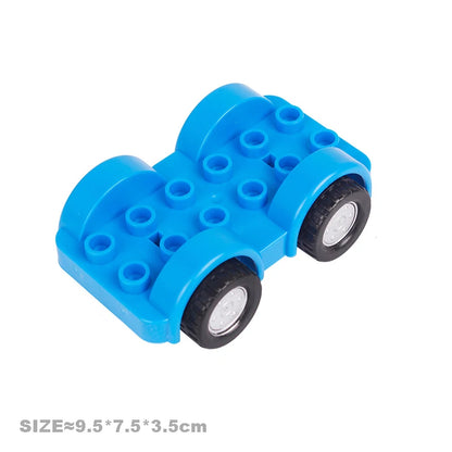 Werkvoertuigen set voor grote bouwstenen – Compatibel met Duplo®