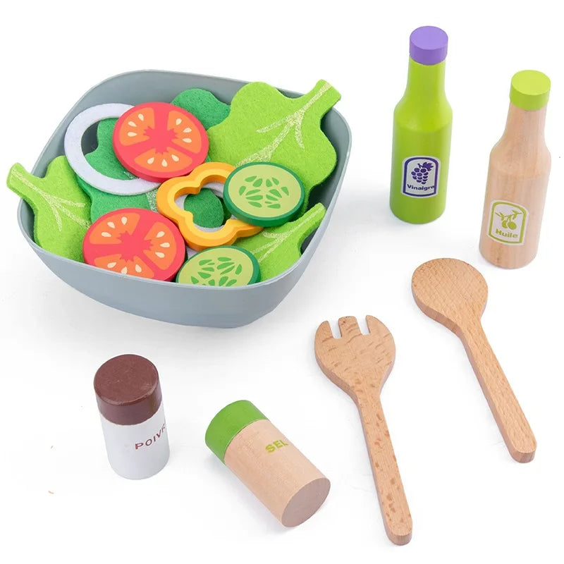 Houten Speelkeuken Set met Broodrooster en Magnetron voor Kinderen