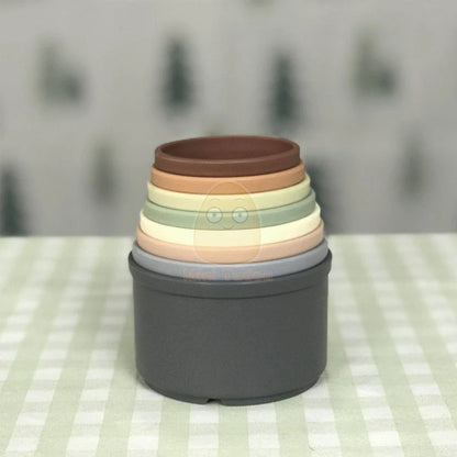Baby Stapelbekers Set van 8 | Stapeltoren & Badspeelgoed
