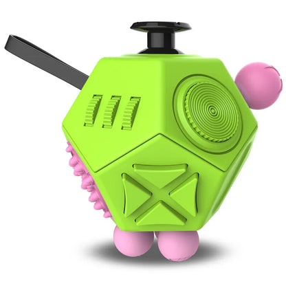 12-Zijdige Fidget Cube voor Stressvermindering en Focus