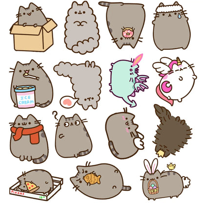 Schattige Katten Stickers Set - Decoratief & Waterdicht