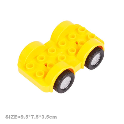Werkvoertuigen set voor grote bouwstenen – Compatibel met Duplo®