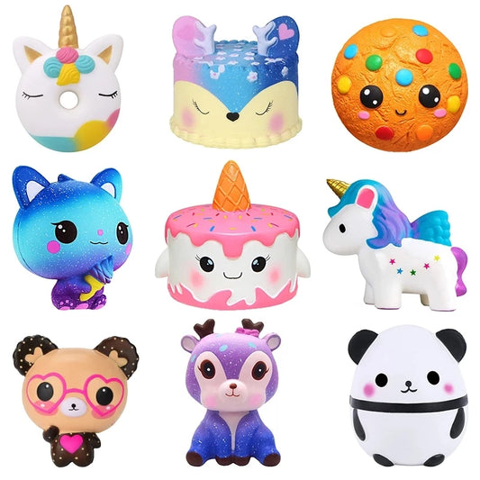 Jumbo Squishy Knijpspeeltje, Langzaam Rijzende Dieren en Figuren