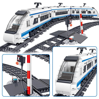 Elektrische Trein Bouwstenen met Afstandsbediening
