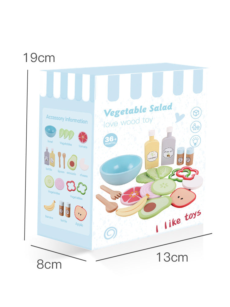 Houten Speelgoed Eten Snijset voor Kinderkeuken (3-6 jaar)