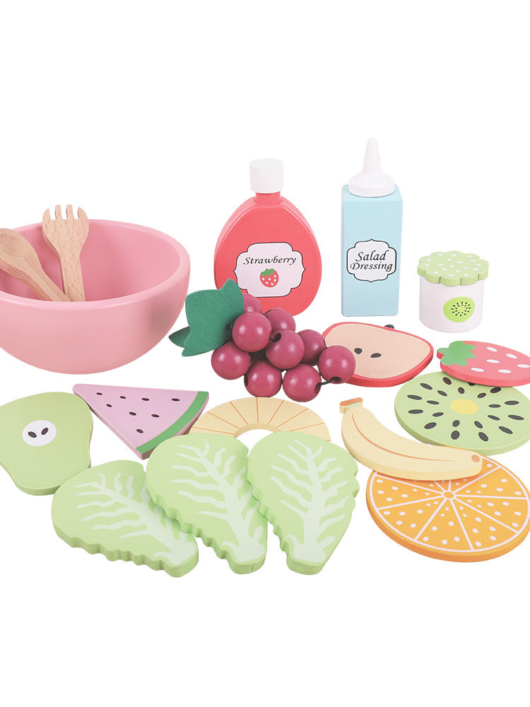 Houten Speelgoed Eten Snijset voor Kinderkeuken (3-6 jaar)