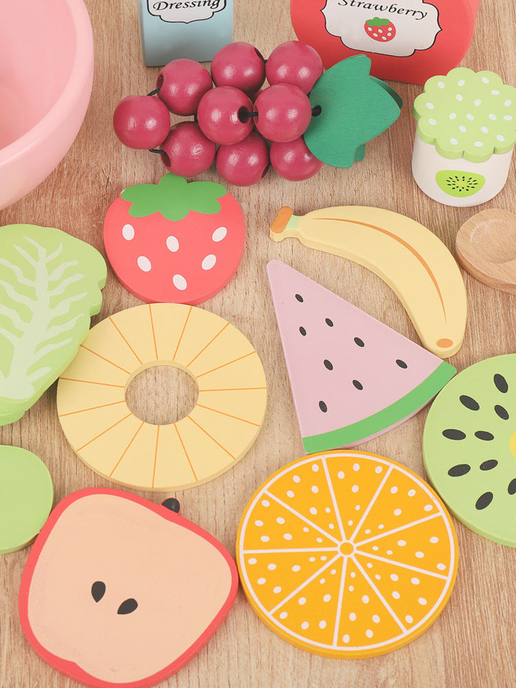Houten Speelgoed Eten Snijset voor Kinderkeuken (3-6 jaar)