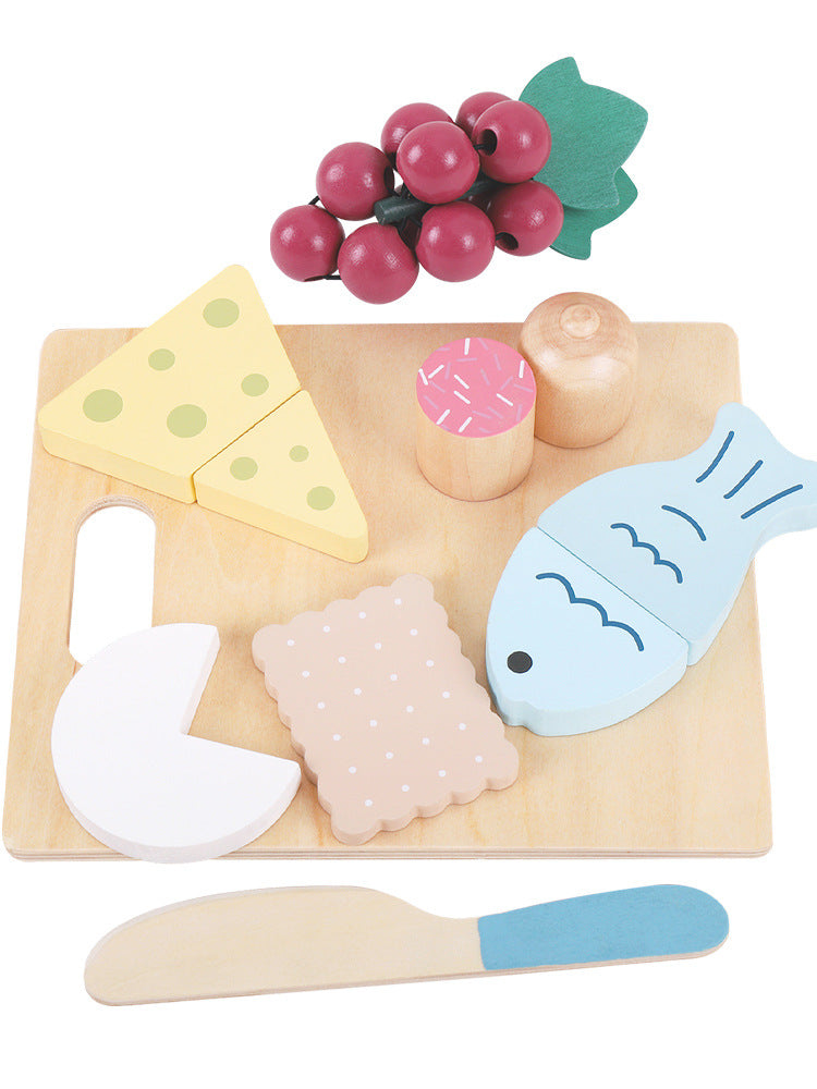 Houten Speelgoed Eten Snijset voor Kinderkeuken (3-6 jaar)