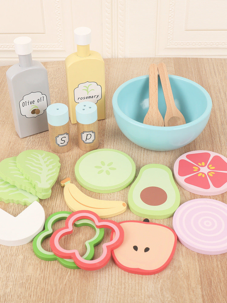 Houten Speelgoed Eten Snijset voor Kinderkeuken (3-6 jaar)