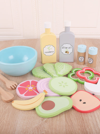 Houten Speelgoed Eten Snijset voor Kinderkeuken (3-6 jaar)