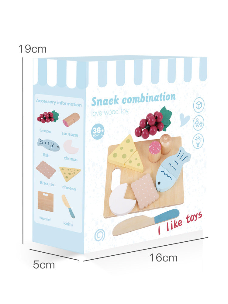 Houten Speelgoed Eten Snijset voor Kinderkeuken (3-6 jaar)