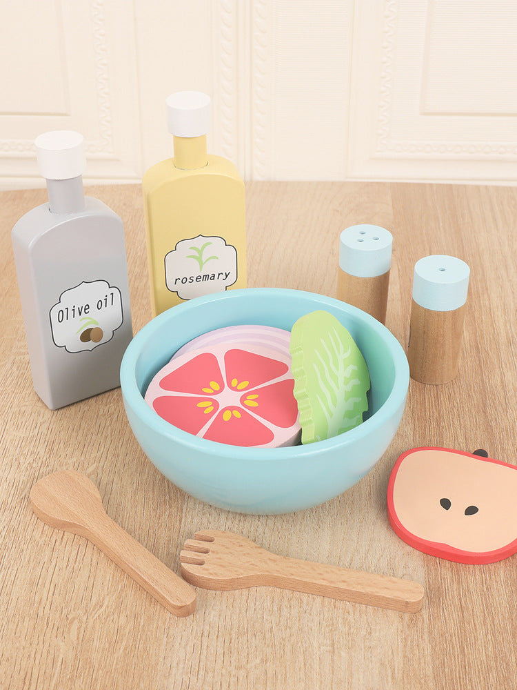 Houten Speelgoed Eten Snijset voor Kinderkeuken (3-6 jaar)