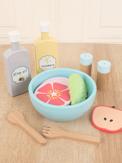 Houten Speelgoed Eten Snijset voor Kinderkeuken (3-6 jaar)