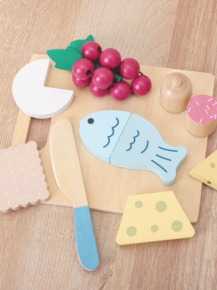 Houten Speelgoed Eten Snijset voor Kinderkeuken (3-6 jaar)