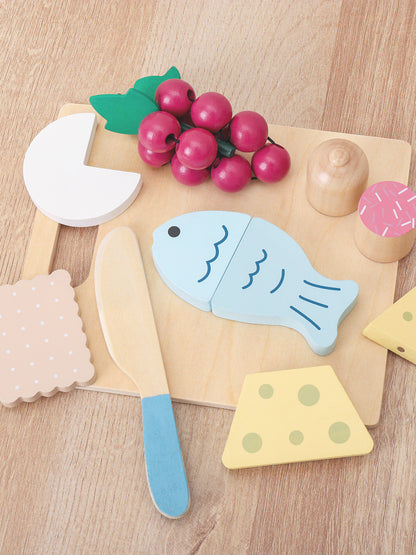 Houten Speelgoed Eten Snijset voor Kinderkeuken (3-6 jaar)