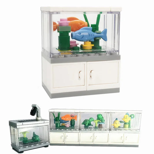 Bouwstenen Aquarium met Dieren | Compatibel met Lego