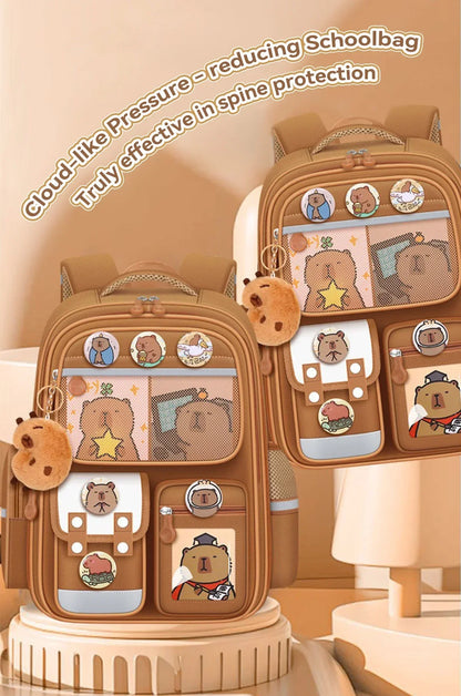 Capybara Schoolrugzak - Waterdicht met Ergonomische Schouderbanden