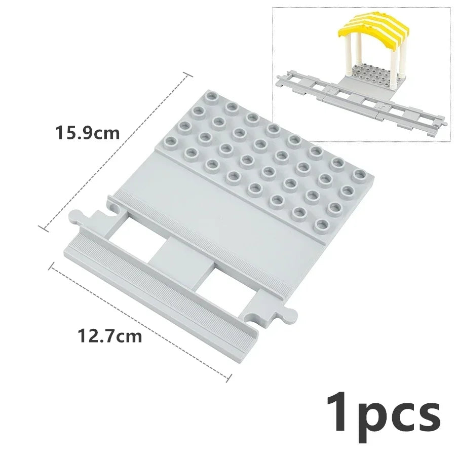 Trein rails onderdelen set – Compatibel met Duplo®