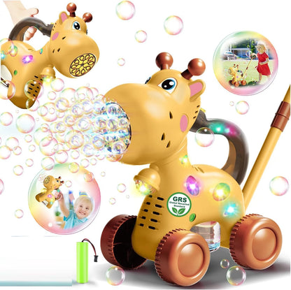 Automatische Bellenblaas Grasmaaier Giraffe voor Kinderen