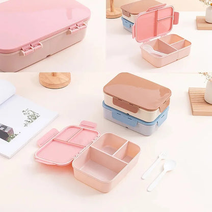 Lekvrije Plastic Lunchbox met Flip-Top – 1200ml – Magnetronbestendig