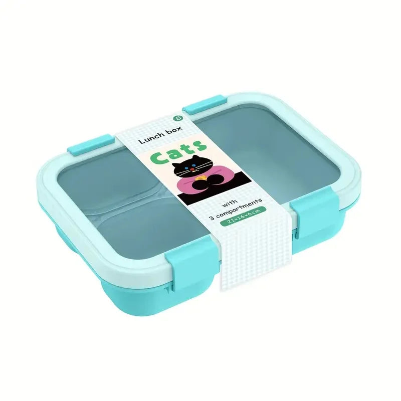Lekdichte Bento Lunchbox met Handvat - Stapelbaar Siliconen