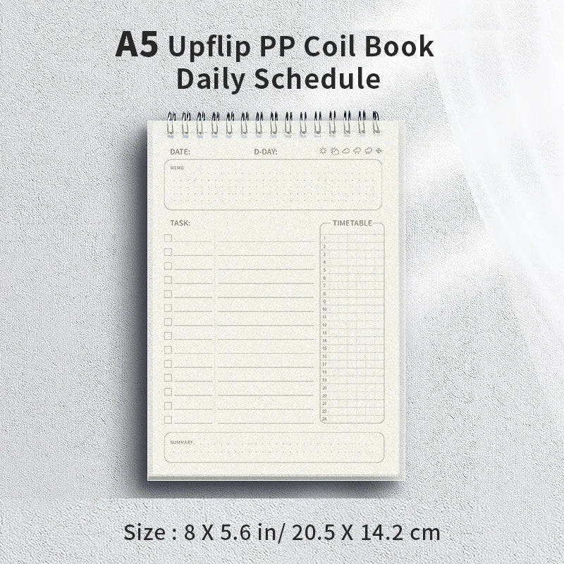 A5 Spiraal Agenda Planner Notitieboek voor Dagelijkse en Wekelijkse Planning