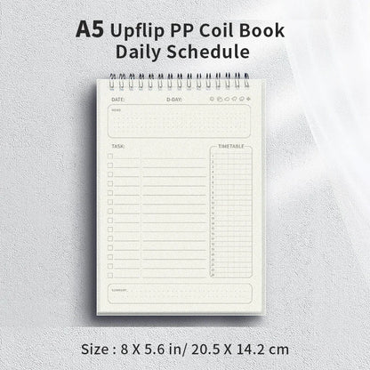 A5 Spiraal Agenda Planner Notitieboek voor Dagelijkse en Wekelijkse Planning