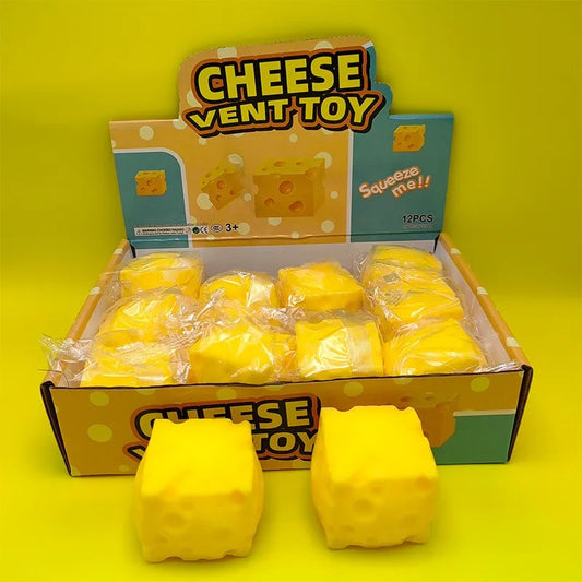 Kaasvormig Squishy Speeltje voor Ontspanning