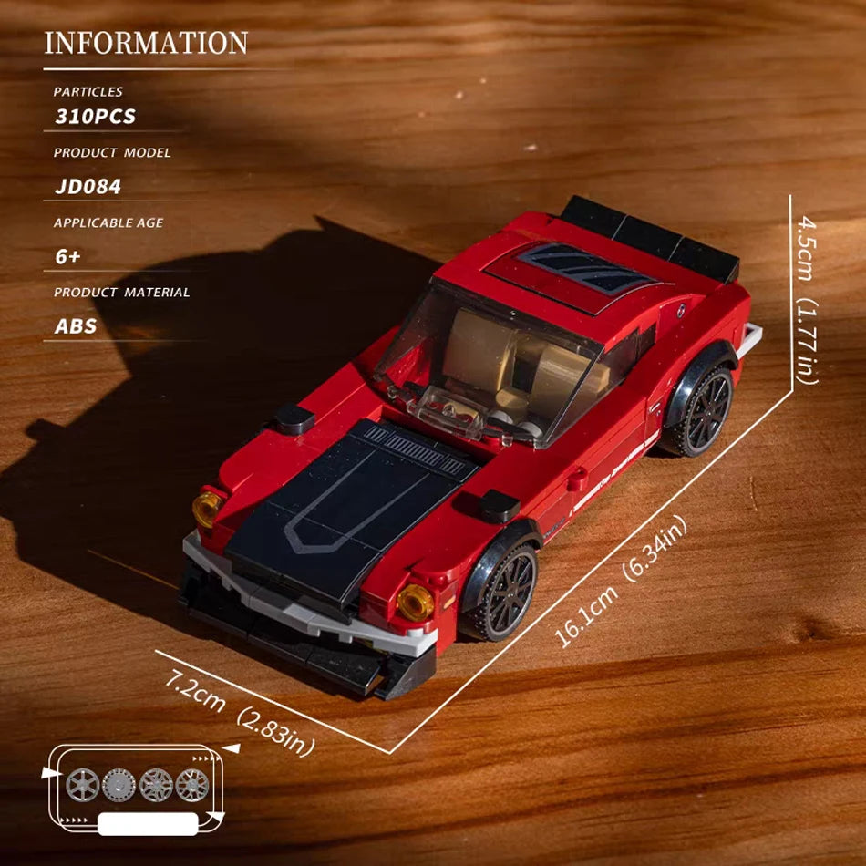 Racewagen Bouwstenen Set - Compatibel met LEGO® - Vanaf 6 jaar