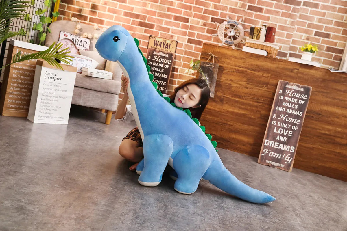 Zachte Dinosaurus Knuffel van Pluche – 50 of 80 cm – Diverse kleuren
