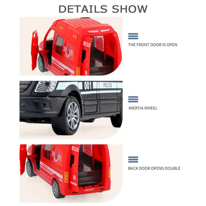 Inertie Voertuig Model – Politieauto, Brandweerwagen of Ambulance