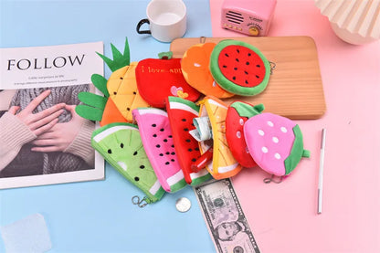Pluche Watermeloen Portemonnee of Etui voor Kinderen
