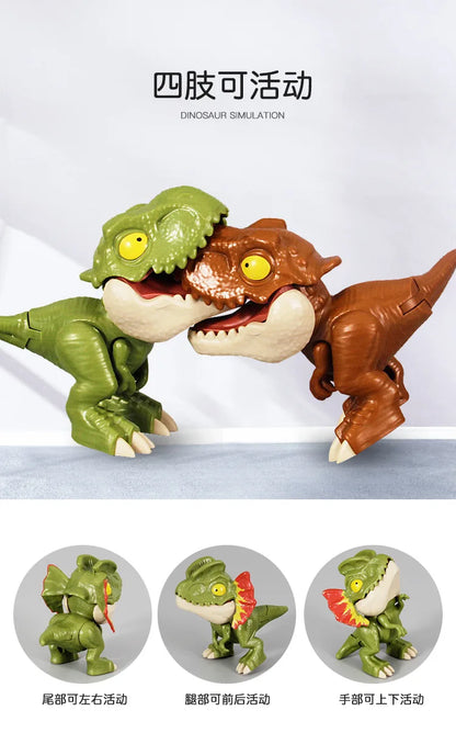Vingerbijtende Dinosaurus T-Rex Speelfiguur met Beweegbare Gewrichten