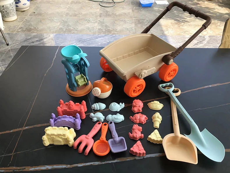Zandbak- en Strandset met Trolley