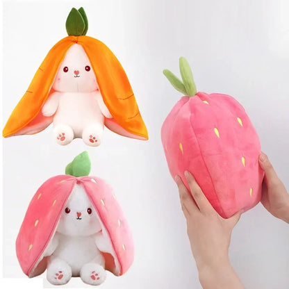 Pluche Konijn Knuffel Aardbei of Wortel 25 cm