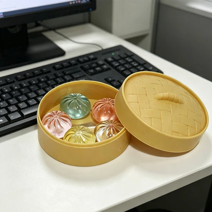 Set van 5 Knijpspeeltjes – Stressvermindering in Dumpling & Broodje Vorm