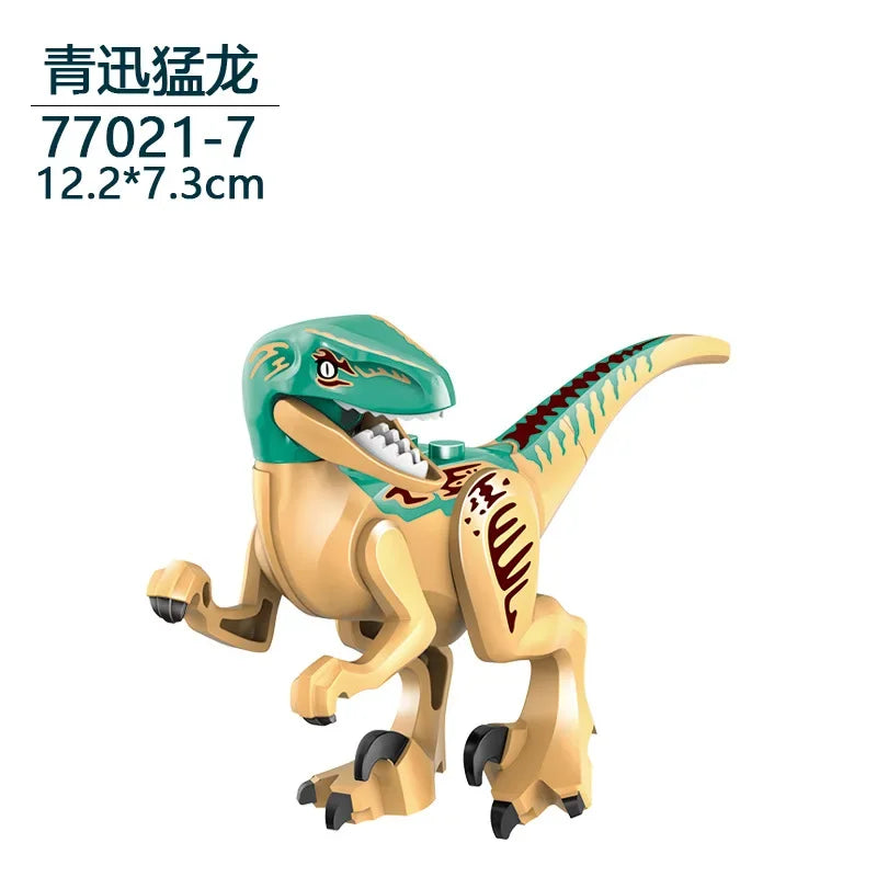 Dinosaurus Bouwblokken Set - T-Rex en Velociraptor