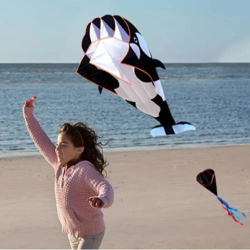 Grote Vlieger Walvis of Dolfijn – 2.2 meter met 100 meter vliegerlijn