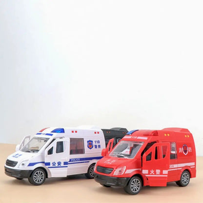 Inertie Voertuig Model – Politieauto, Brandweerwagen of Ambulance